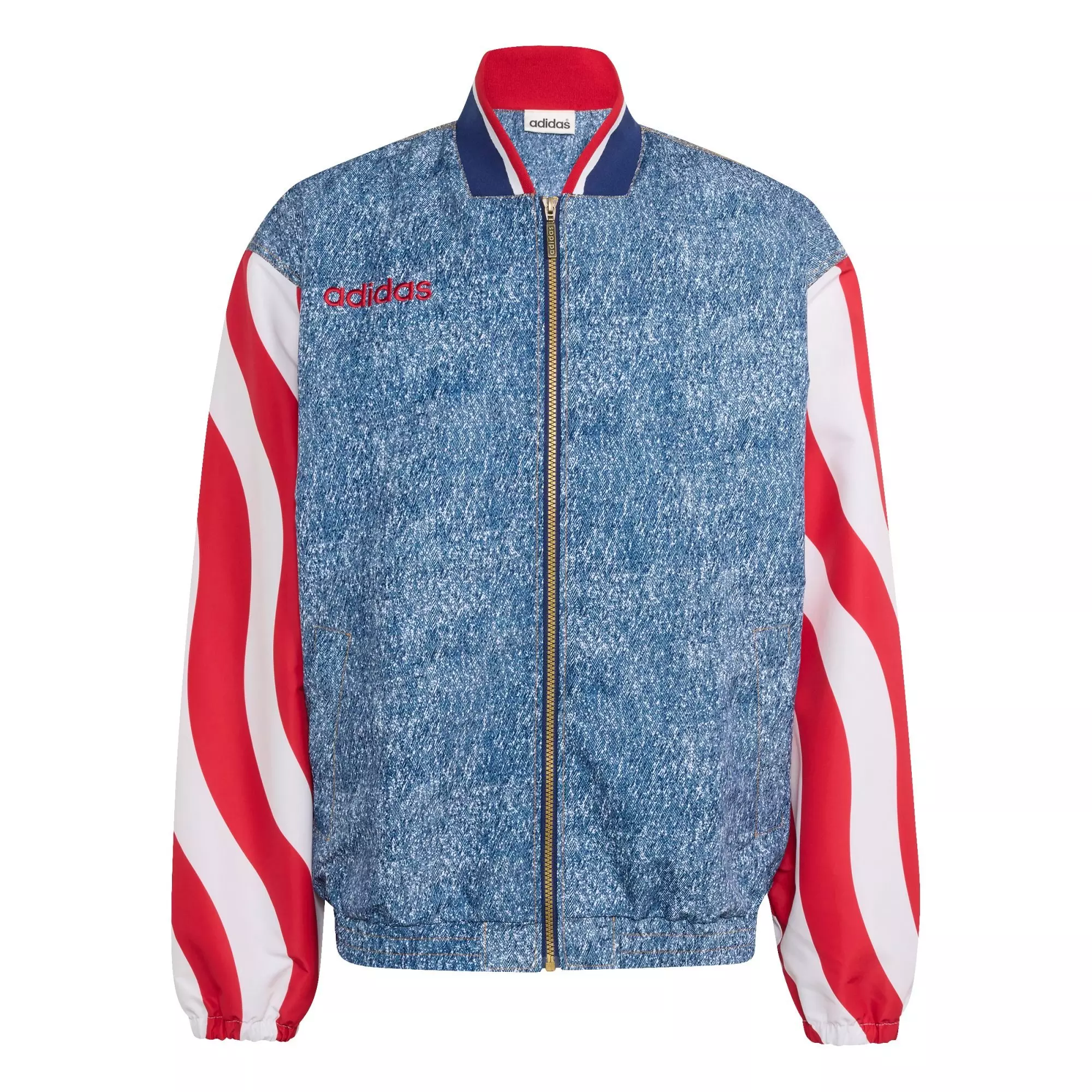 adidas American's Toughest Denim Track Jacket-Blue